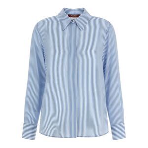 Max Mara Blue Silk Women's Blouse